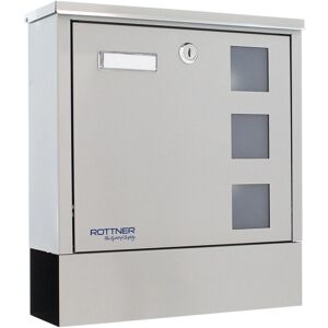 Rottner Lago Briefkasten aus Edelstahl - Wandmontage Rottner Lago Briefkasten aus Edelstahl - Wandmontage