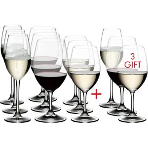 Riedel Ouverture Set of 12 Red White Champagne Glasses Riedel Ouverture Set of 12 Red White Champagne Glasses