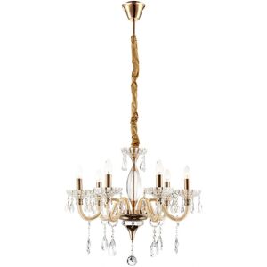 Globo LED Chandelier - 56.5cm, 6 E14 Bulbs, Gold Globo LED Chandelier - 56.5cm, 6 E14 Bulbs, Gold