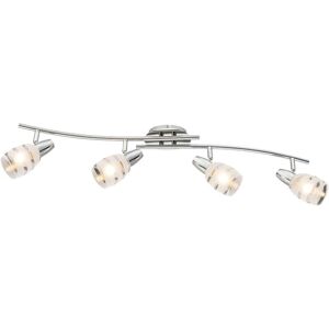 GLOBO Satin Glas Chrom Spot 4xE14 40W - Deckenleuchte GLOBO Satin Glas Chrom Spot 4xE14 40W - Deckenleuchte