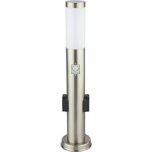 Lámpara de pie de exterior Globo con sensor de movimiento - IP44 Acero Lámpara de pie de exterior Globo con sensor de movimiento - IP44 Acero
