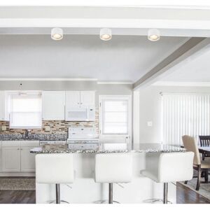 Globo Lighting Serena Metal LED Ceiling Light - Modern, White, 11.3cm Globo Lighting Serena Metal LED Ceiling Light - Modern, White, 11.3cm