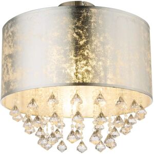 Plafonnier Globo Amy Argenté - Cristal Glamour - 40cm - Publicité Plafonnier Globo Amy Argenté - Cristal Glamour - 40cm - Publicité