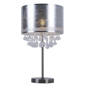Lampa stołowa Globo Srebrna - Kryształy - E27 - 15188T3 Lampa stołowa Globo Srebrna - Kryształy - E27 - 15188T3