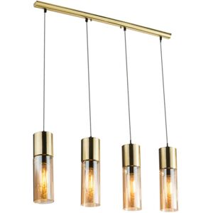 Globo Amber Skleněná Závěsná Lampa - Moderní Stropní Světlo Globo Amber Skleněná Závěsná Lampa - Moderní Stropní Světlo