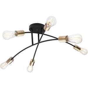 Lámpara de Techo Globo Sarini - 70cm, Negro, E27 Lámpara de Techo Globo Sarini - 70cm, Negro, E27