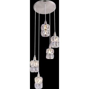 Stropní svítidlo GLOBO Wolli - 5 E14, Moderní Design, Křišťálové Detaily Stropní svítidlo GLOBO Wolli - 5 E14, Moderní Design, Křišťálové Detaily