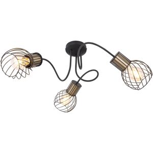 Globo Lighting Argusto Black Metal 3 Lamps Chandelier Globo Lighting Argusto Black Metal 3 Lamps Chandelier