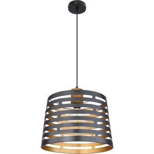 Globo Lighting ABLONA - Black Metal Pendant Lamp - E27, 35cm Globo Lighting ABLONA - Black Metal Pendant Lamp - E27, 35cm