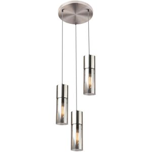 Globo Lighting Annika Nikkelfüggőlámpa - 3 Lámpa - Modern Dizájn Globo Lighting Annika Nikkelfüggőlámpa - 3 Lámpa - Modern Dizájn