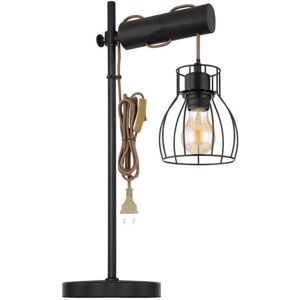 Lampa Stołowa GLOBO MINA Czarna - 40W, E27, 55cm Lampa Stołowa GLOBO MINA Czarna - 40W, E27, 55cm