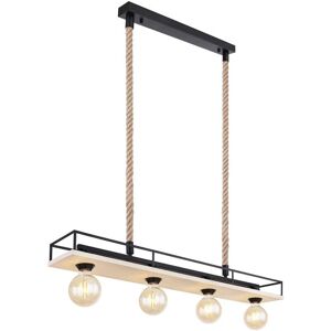 Globo Lighting Trixi Metall Schwarz E27 4 Lampen - Pendelleuchte Globo Lighting Trixi Metall Schwarz E27 4 Lampen - Pendelleuchte