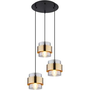 Globo Lighting Milley Pendant Light - Adjustable Height - Black - Metal - E27 Globo Lighting Milley Pendant Light - Adjustable Height - Black - Metal - E27