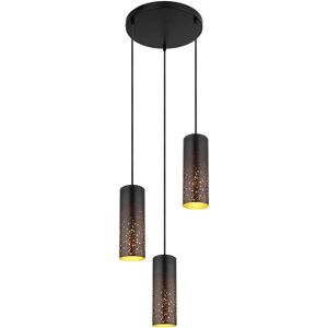 Globo Crocky Pendant Lamp - Black - Metal - 34cm - E27 - Retro Style Globo Crocky Pendant Lamp - Black - Metal - 34cm - E27 - Retro Style