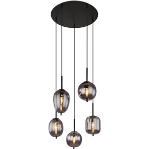 Globo Blacky Pendant Light - E14, 5 Bulbs, 150cm Globo Blacky Pendant Light - E14, 5 Bulbs, 150cm
