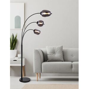 Globo Lighting Blacky Floor Lamp - 3 E14 Metal Lights - Black Globo Lighting Blacky Floor Lamp - 3 E14 Metal Lights - Black
