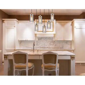 Globo Lighting Fanni Black Metal Pendant Lamp - 6 E27Sockets Globo Lighting Fanni Black Metal Pendant Lamp - 6 E27Sockets