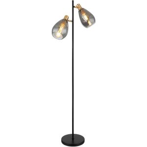 Globo Lighting Fanni Schwarze Metall Stehleuchte - 2 E27, 40W Globo Lighting Fanni Schwarze Metall Stehleuchte - 2 E27, 40W
