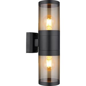 GLOBO 32014-2BS landscape/garden lighting - IP44 outdoor wall light, black stainless steel GLOBO 32014-2BS landscape/garden lighting - IP44 outdoor wall light, black stainless steel
