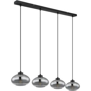 Globo Lighting Shaun Black 4-Lamp Pendant - Pendant Lamp Globo Lighting Shaun Black 4-Lamp Pendant - Pendant Lamp