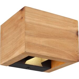 Globo Lighting Alina Wall Light - Warm White, 8W LED, Brown Wood Globo Lighting Alina Wall Light - Warm White, 8W LED, Brown Wood