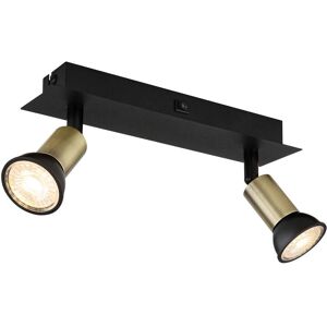Globo DREW Schwarze Metallschirm Pendelleuchte mit 2 GU10 Globo DREW Schwarze Metallschirm Pendelleuchte mit 2 GU10
