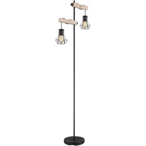 Globo Priska Stehlampe - Retro Stil - Schwarz - Metall Globo Priska Stehlampe - Retro Stil - Schwarz - Metall