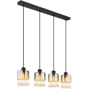 Globo Lighting Pendant Light - Black - Height 120cm, Width 82.5cm - Pendant Light Globo Lighting Pendant Light - Black - Height 120cm, Width 82.5cm - Pendant Light
