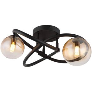 Globo Lighting Black Ceiling Light - Modern Style - 41cm Globo Lighting Black Ceiling Light - Modern Style - 41cm