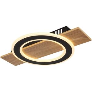 GLOBO JAYDEN - LED Ceiling Light, Wood Effect, Black - Ceiling Light GLOBO JAYDEN - LED Ceiling Light, Wood Effect, Black - Ceiling Light