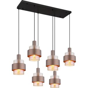 Globo Ceiling Lighting - 15560-6HA - Modern Rectangular Design - Black - E27 Globo Ceiling Lighting - 15560-6HA - Modern Rectangular Design - Black - E27
