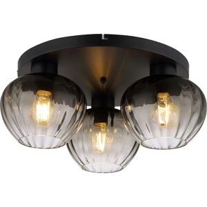 Globo 60130308 Luz de Techo - Diseño moderno, E27, Negro, Humo, 45cm Globo 60130308 Luz de Techo - Diseño moderno, E27, Negro, Humo, 45cm
