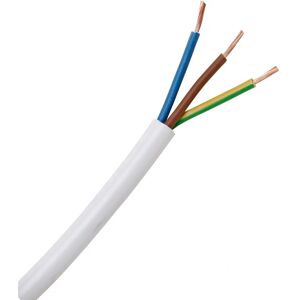 FREI H03VV F375W 10M - Cable, flexible PVC, 3x0.75mm, 10m, white - Cable FREI H03VV F375W 10M - Cable, flexible PVC, 3x0.75mm, 10m, white - Cable