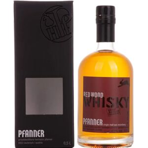 Whisky Single Malt Pfanner Red Wood - 43% Vol. - 0,5L Boîte Cadeau - Publicité Whisky Single Malt Pfanner Red Wood - 43% Vol. - 0,5L Boîte Cadeau - Publicité