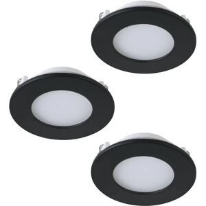 EGLO Fueva-Z Downlights Set - Black, Tuneable White, 3 Pack EGLO Fueva-Z Downlights Set - Black, Tuneable White, 3 Pack