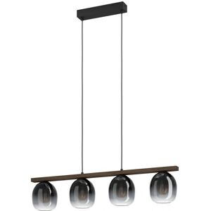 EGLO Filago Pendellampe - E27 - 110cm - Svart/Braun - Moderne Innredning EGLO Filago Pendellampe - E27 - 110cm - Svart/Braun - Moderne Innredning