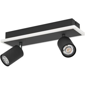 EGLO RIMBOCCHI 1 Black Satin Dual Light Wall and Ceiling Light EGLO RIMBOCCHI 1 Black Satin Dual Light Wall and Ceiling Light