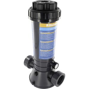 Steinbach Chlor-Dosierschleuse schwarz - Distributeur de produits chimiques pour piscine réglable - Publicité Steinbach Chlor-Dosierschleuse schwarz - Distributeur de produits chimiques pour piscine réglable - Publicité