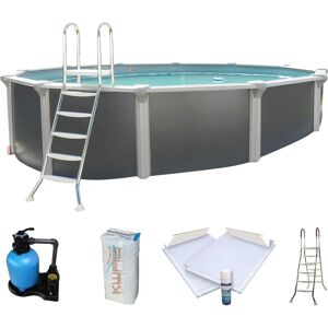 KWAD Supreme Rundpool - Premium Folie, 360x132cm, Grau KWAD Supreme Rundpool - Premium Folie, 360x132cm, Grau