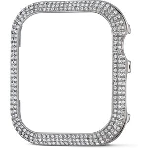 Swarovski Silver Crystal Apple Watch Case - Smartwatch Accessory Swarovski Silver Crystal Apple Watch Case - Smartwatch Accessory