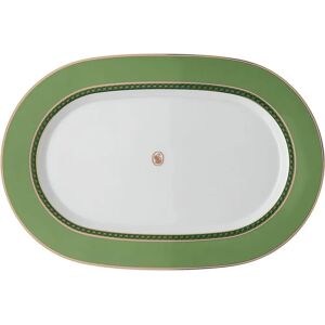 Assiette en Porcelaine Swarovski x Rosenthal Fern 34cm - Signum, Ovale - Publicité Assiette en Porcelaine Swarovski x Rosenthal Fern 34cm - Signum, Ovale - Publicité