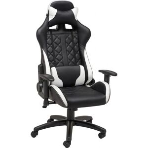 Xora Fekete és Fehér Irodai Szék - Ergonomikus, Állítható, Forgó Xora Fekete és Fehér Irodai Szék - Ergonomikus, Állítható, Forgó