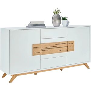 Xora Solide Eiche Weiße Kommode - 178x89x40cm Xora Solide Eiche Weiße Kommode - 178x89x40cm