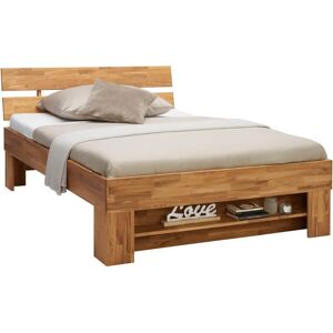 Carryhome Eichenbett 140/200cm - Natürliche Holz, Stauraum, Modern Carryhome Eichenbett 140/200cm - Natürliche Holz, Stauraum, Modern