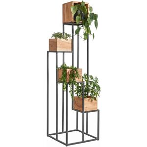 Stojan na květiny Ambia Home - 4 rostliny - 42,5x42,5x150cm - Černá Stojan na květiny Ambia Home - 4 rostliny - 42,5x42,5x150cm - Černá