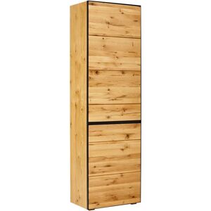 Linea Natura Flur-Garderobe - Massiv Eiche, Schwarzer Metallrahmen Linea Natura Flur-Garderobe - Massiv Eiche, Schwarzer Metallrahmen