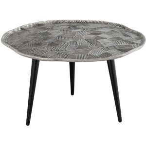 Ambia Home Černá Niklová Konferenční Stolek - 75x75x44 cm Ambia Home Černá Niklová Konferenční Stolek - 75x75x44 cm