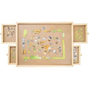 MediaShop Table de Puzzle - Bois, 4 tiroirs, 500 pièces - Publicité MediaShop Table de Puzzle - Bois, 4 tiroirs, 500 pièces - Publicité