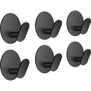 CYSLMUK - 6-piece - Matte Black - Towel Hooks CYSLMUK - 6-piece - Matte Black - Towel Hooks