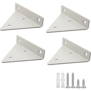CYSLMUK - 4-piece triangular - White - 20 kg shelf bracket CYSLMUK - 4-piece triangular - White - 20 kg shelf bracket